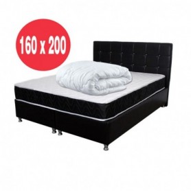 Set Saltea Superortopedica Lux Perla 160x200 plus Pilota microfibra vara 180x200