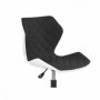 Scaun ergonomic copii negru / alb piele ecologica AX Marek