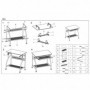 Birou calculator fag 80x76 cm AX C6
