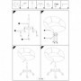 Scaun birou negru piele ecologica AX Z128