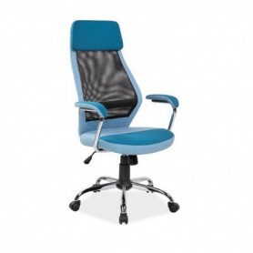 Scaun directorial bleu, mesh cu stofa AX Z446