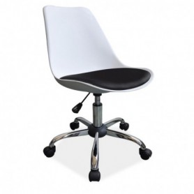 Scaun birou alb/negru AX Z777