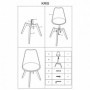 Scaun living SL Kris II negru