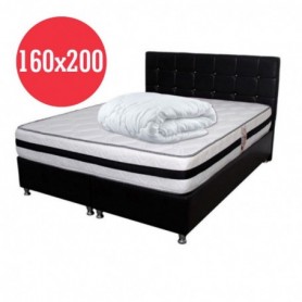 Set Saltea Memory Foam cu arcuri Orhidee 160x200x25  plus pilota vara microfibra 180x200