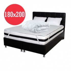 Set Saltea Memory Foam cu arcuri Orhidee 180x200x25 plus 2 perne plus Husa hipoalergenica plus Pilota vara microfibra 200x220
