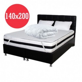 Set Avantaj Saltea Memory Foam cu arcuri Orhidee 140x200x25 plus 2 perne plus Husa hipoalergenica plus Pilota iarna 180x200