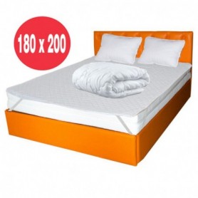 Set Avantaj saltea Vega Spring Comfort 180x200 plus 2 perne 50 x70 plus Husa plus Pilota microfibra iarna 200x200