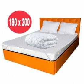 Set Avantaj saltea Opal Eco Memory 180x200 plus 2 perne 50 x70 plus Husa hipoalergenica plus Pilota microfibra iarna 200x200