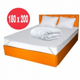 Set Avantaj saltea Cronos HR Spring Comfort 180x200 plus 2 perne plus Husa hipoalergenica plus Pilota iarna microfibra 200x200