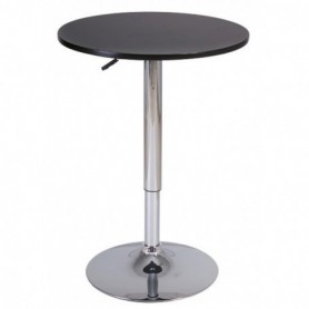 Masa de bar rotunda 60 cm neagra