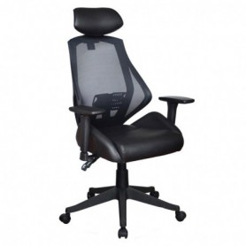 Scaun birou mesh negru, cu tetiera AX Z406