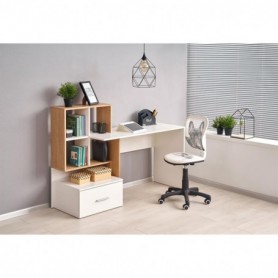 Birou melaminat alb AX Grow 149x50x105 cm
