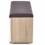 Pantofar tip Taburete HM Lima ST2 alb - stejar sonoma