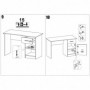 Birou pal melaminat stejar AX Edy 120x78x55 cm