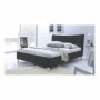 Pat piele ecologica alb AX Bella alb 160x200 cm