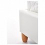 Pat piele ecologica alb AX Bella alb 160x200 cm
