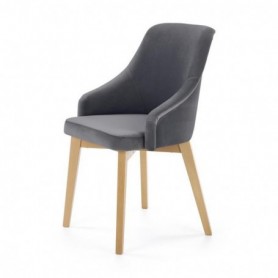 Scaun living HM Toledo 2 gri inchis