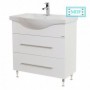Baza si lavoar baie GN1871 - 80 cm, alb