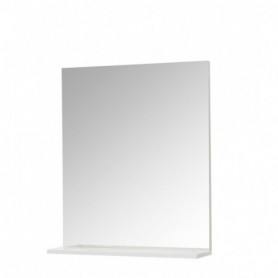 Oglinda baie MDF, suspendata, cu polita 60x68x14 cm