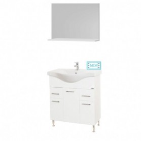 Set Baza, lavoar baie GN1531 si oglinda GN0551 - 80 cm