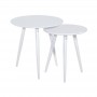 Set 2 mese cafea SL Cleo alb