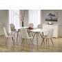 Set masa cu 4 scaune living, alb AX EX217