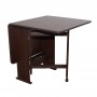 Set masa pliabila Practic wenge cu 6 scaune