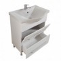 Set Baza, lavoar baie GN1871 si oglinda GN0201 - 65 cm alb