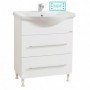 Set Baza, lavoar baie GN1871 si oglinda GN0201 - 65 cm alb