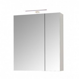 Set Baza si lavoar GN0541 cu sertare, suspendat si Oglinda Celine - 60 cm, alb