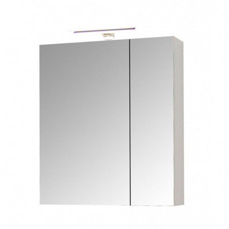 Set Baza si lavoar GN0541 cu sertare, suspendat si Oglinda Celine - 60 cm, alb