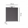 Set Baza si lavoar GN0541 cu sertare, suspendat si Oglinda GN0551 - 60 cm, alb