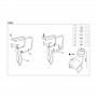 Scaun living HM K224 negru