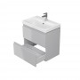 Baza si lavoar AX AS9801 Slim - 60 cm, suspendat, sertare, gri
