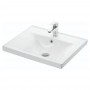 Baza si lavoar GN0541 - 60 cm, suspendat, sertare, alb