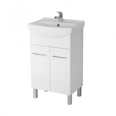 Baza si lavoar AX ASA571 - 50 cm, usi, alb