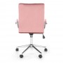 Scaun birou AX Gema 4 roz velvet, 54x45x109 cm