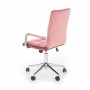 Scaun birou AX Gema 4 roz velvet, 54x45x109 cm