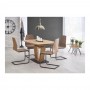 Masa extensibila HM Blacky stejar auriu/negru