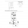 Set mobilier hol cu oglinda AX Z001 alb