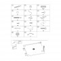 Set mobilier hol cu oglinda AX Z001 alb