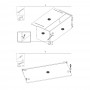 Set mobilier hol cu oglinda AX Z001 alb