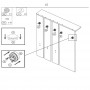 Set mobilier hol cu oglinda AX Z001 alb