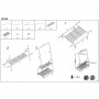 Stender cu suport dublu de pantofi AX ZU29, 93x57x166 cm