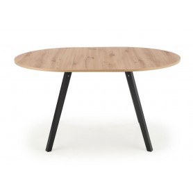 Masa extensibila AX Ruby stejar/negru, 102x73x102/142 cm