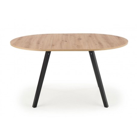 Masa extensibila AX Ruby stejar/negru, 102x73x102/142 cm