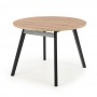 Masa extensibila AX Ruby stejar/negru, 102x73x102/142 cm