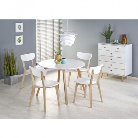 Masa extensibila AX Ruby alba, 102x73x102/142 cm