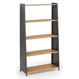Etajera AX ZEG13 negru/stejar auriu