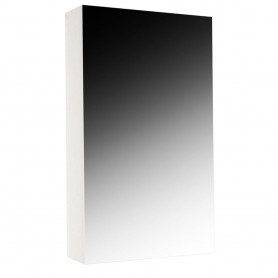 Oglinda baie cu dulap, PAL, alb, 50x14x68 cm